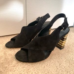 Pelle Moda block heels size 8